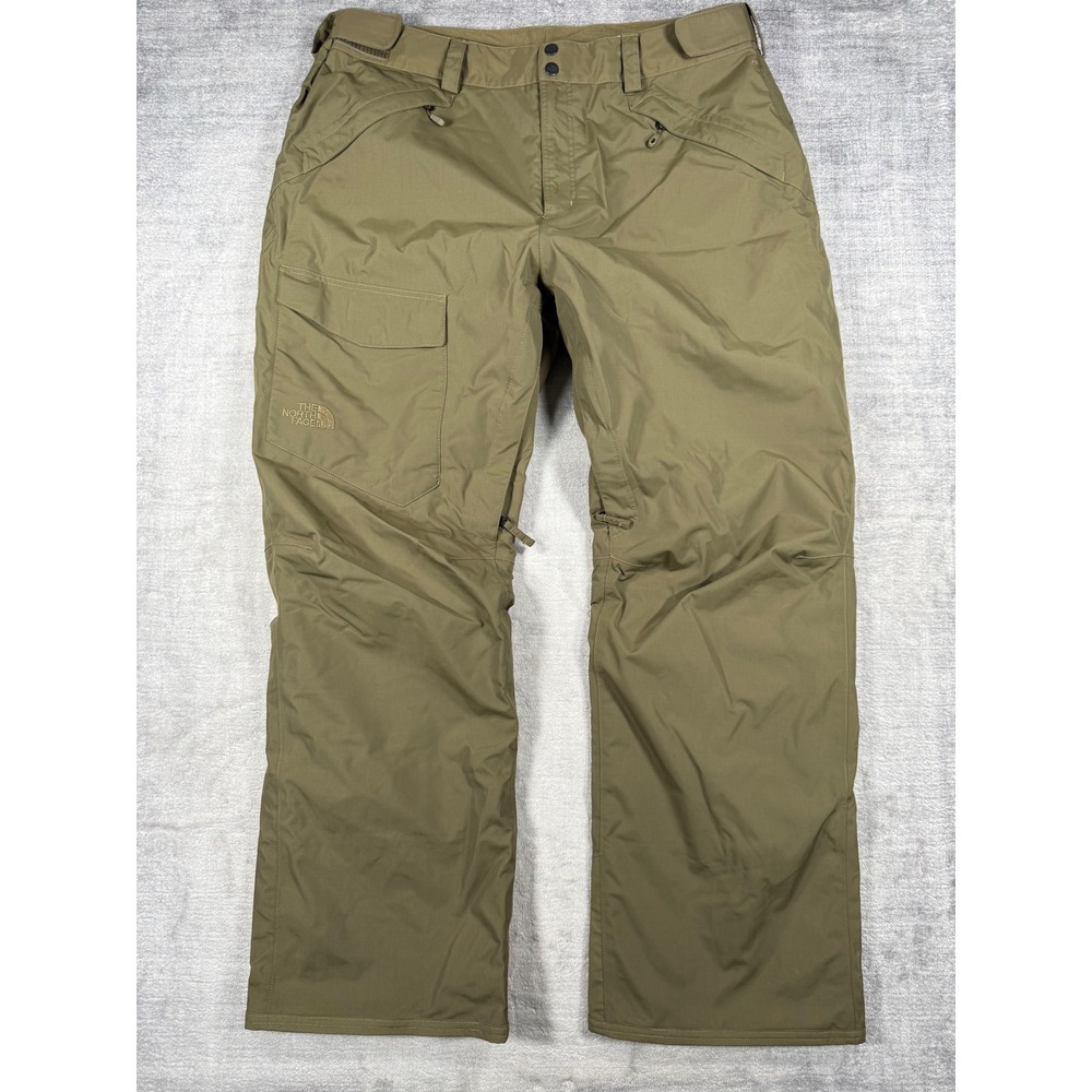 The North Face Freedom Snow Pants Mens 2XL Olive Green Insulated Ski Snowboard
